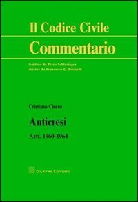 Anticresi. Artt. 1960-1964