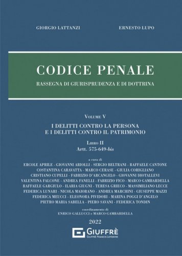 Codice penale. Rassegna di giurisprudenza e di dottrina