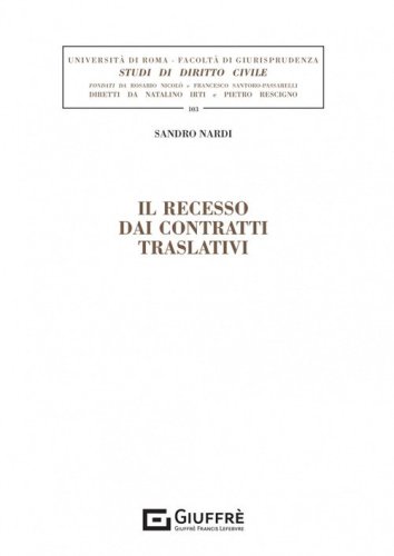 Il recesso dai contratti traslativi