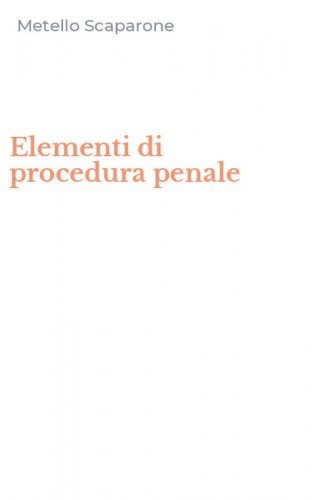 Elementi di procedura penale