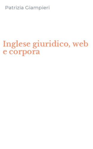 Inglese giuridico, web e corpora
