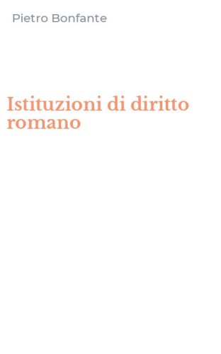 Istituzioni di diritto romano
