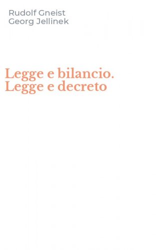 Legge e bilancio. Legge e decreto