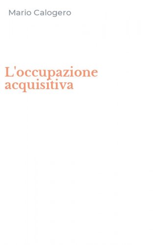 L'occupazione acquisitiva