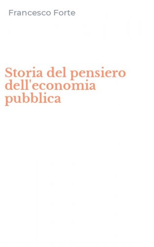 Storia del pensiero dell'economia pubblica