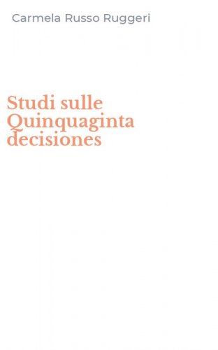 Studi sulle Quinquaginta decisiones