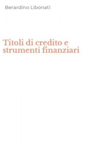 Titoli di credito e strumenti finanziari