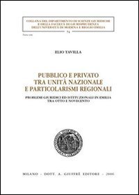Pubblico e privato tra unit&agrave; nazionale e particolarismi regionali. Problemi giuridici ed istituzionali in Emilia tra Otto e Novecento