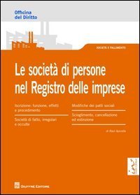Le societ&agrave; di persone nel registro delle imprese