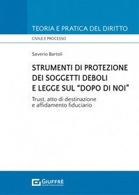 Strumenti di protezione dei soggetti deboli e legge sul &laquo;dopo di noi&raquo;