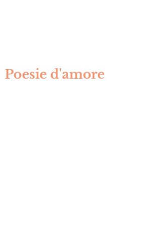 Poesie d'amore