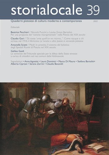 Storia locale. Quaderni pistoiesi di cultura moderna e contemporanea