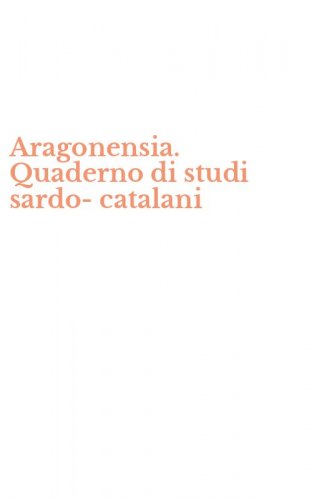 Aragonensia. Quaderno di studi sardo-catalani