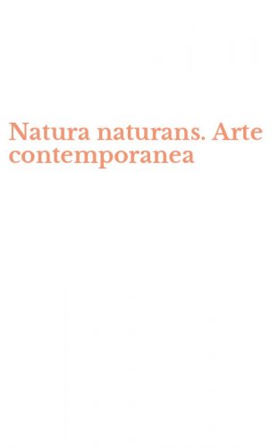 Natura naturans. Arte contemporanea