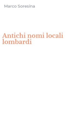 Antichi nomi locali lombardi