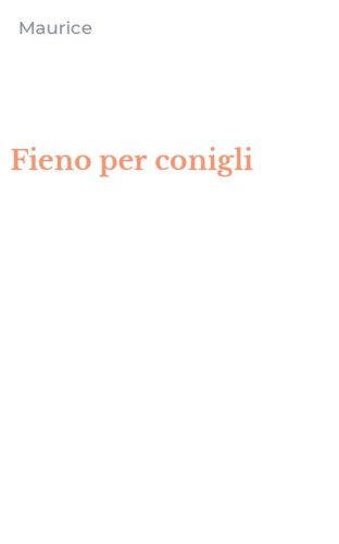 Fieno per conigli