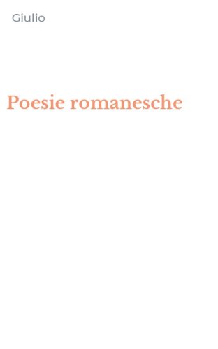 Poesie romanesche