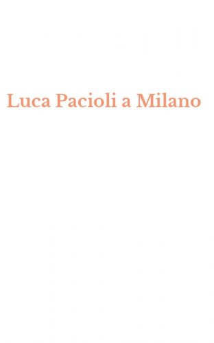 Luca Pacioli a Milano