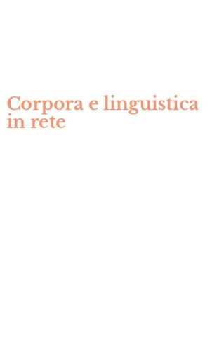 Corpora e linguistica in rete