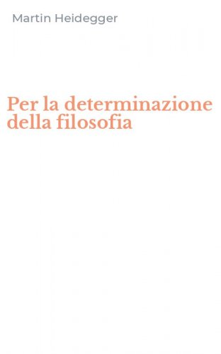Per la determinazione della filosofia