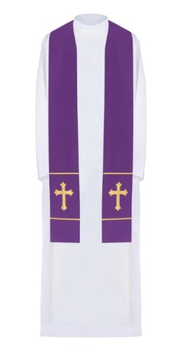 STOLA CROCE VIOLA