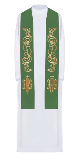 STOLA SACERDOTALE RICAMATA IHS