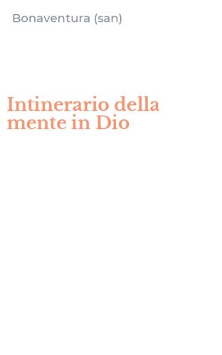 Intinerario della mente in Dio