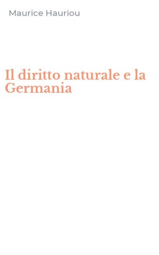 Il diritto naturale e la Germania