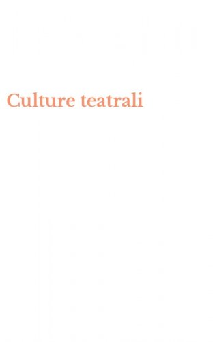 Culture teatrali