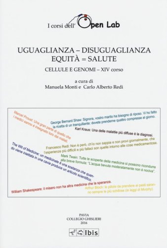 Uguaglianza - disuguaglianza. Equit&agrave; = salute