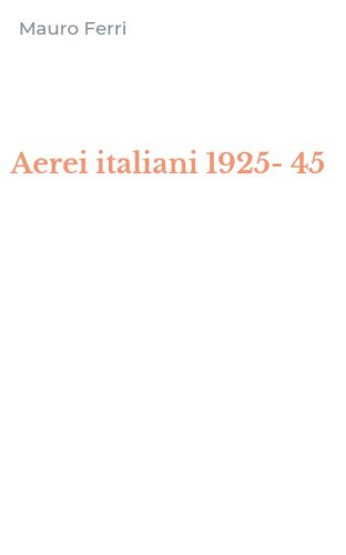 Aerei italiani 1925-45