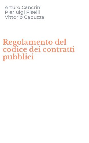 Regolamento del codice dei contratti pubblici