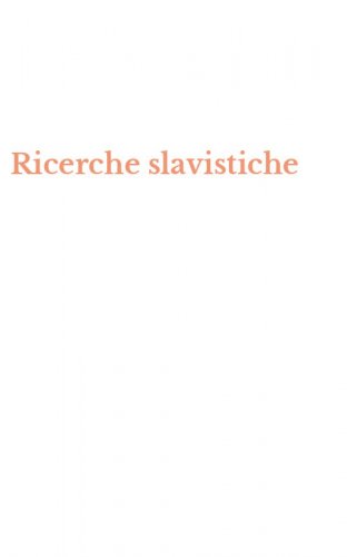 Ricerche slavistiche