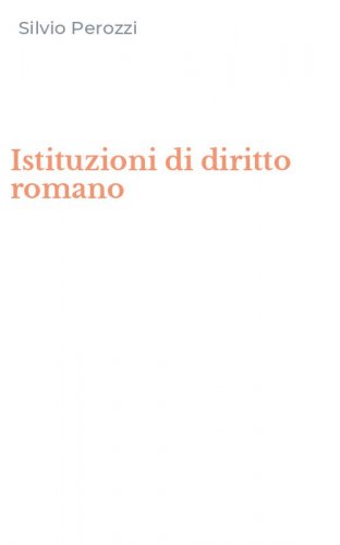 Istituzioni di diritto romano