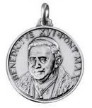 18 MM PAPA BENEDETTO XVI ARGENTO E DORATE