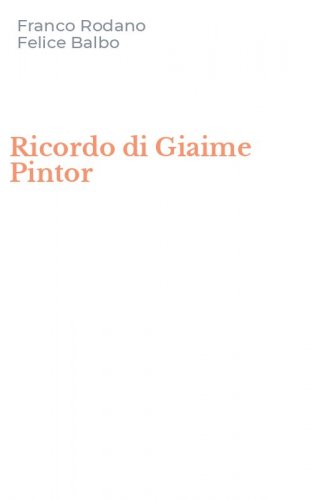 Ricordo di Giaime Pintor