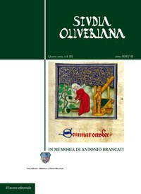 Studia Oliveriana. Quarta serie