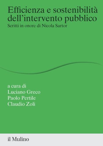 Efficienza e sostenibilit&agrave; dell'intervento pubblico. Scritti in onore di Nicola Sartor