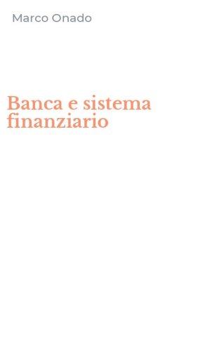 Banca e sistema finanziario