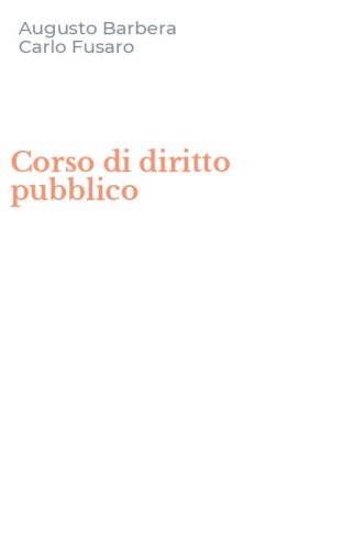 Corso di diritto pubblico