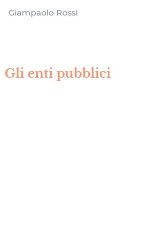 Gli enti pubblici