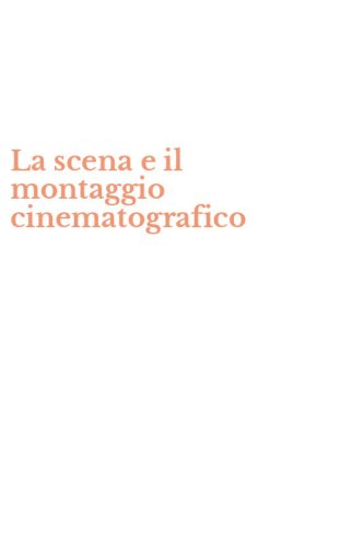 La scena e il montaggio cinematografico