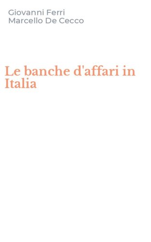 Le banche d'affari in Italia
