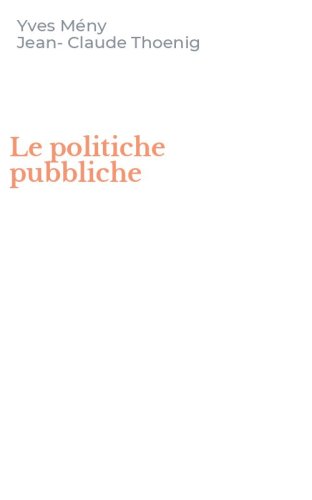 Le politiche pubbliche