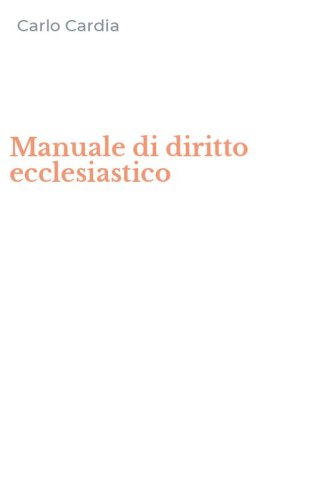 Manuale di diritto ecclesiastico