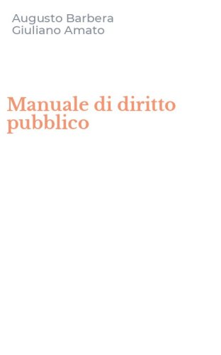 Manuale di diritto pubblico