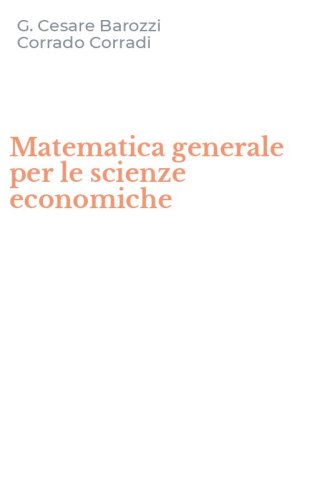 Matematica generale per le scienze economiche