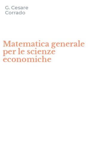 Matematica generale per le scienze economiche