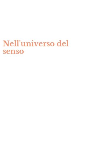 Nell'universo del senso