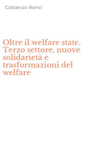 Oltre il welfare state. Terzo settore, nuove solidariet&agrave; e trasformazioni del welfare